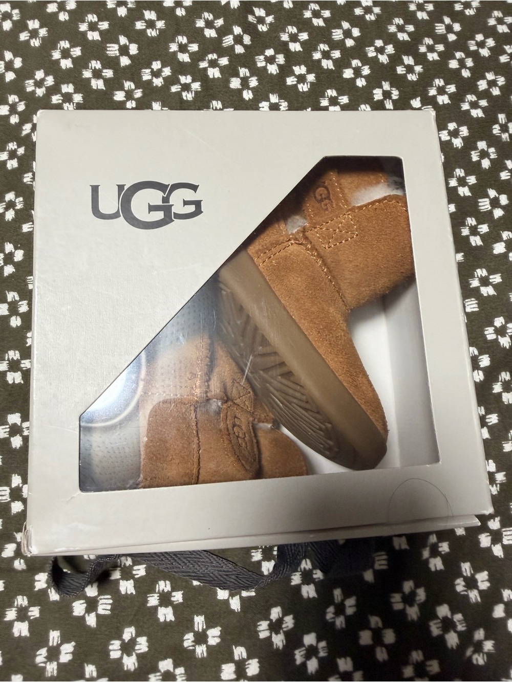 UGG Kids Chestnut Suede Slip-On Bootie